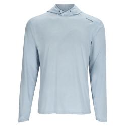 Tee shirt SIMMS Solarflex Hoody Steel Blue Heather
