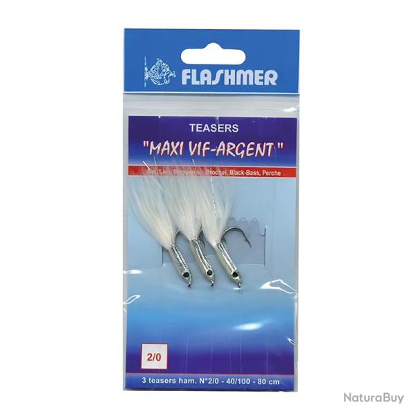 Teasers Maxi Vif-Argent FLASHMER  0.40mm Dos vert