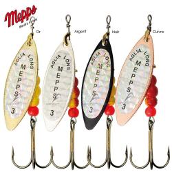 Cuiller MEPPS Aglia Long Rainbo n&deg;0 Argent