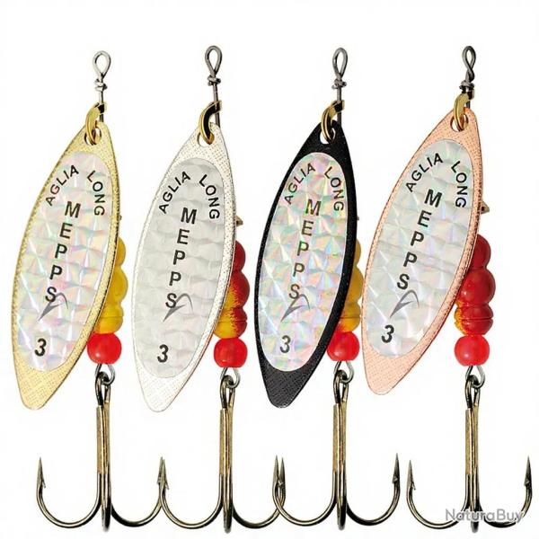 Cuiller MEPPS Aglia Long Rainbo n�0 Argent