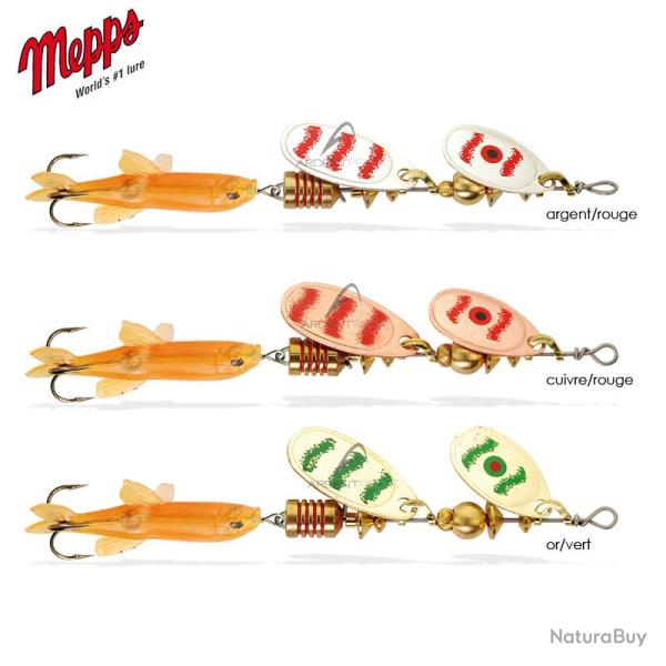 Cuiller MEPPS tandem special perche argent/rouge