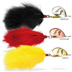 Cuiller MEPPS giant marabou argent/noir