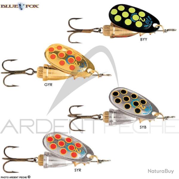Cuiller BLUE FOX Vibrax hot pepper n�2 GYR