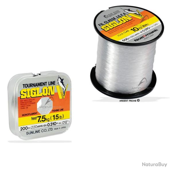 Fils nylon SIGLON V Cristal � 0.08mm