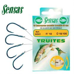 Hame&ccedil;on SENSAS Mont&eacute;s Truites H6 &Oslash; 0.20mm