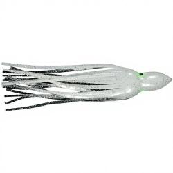 Leurre souple FLASHMER octopus 11cm blanc paillet&eacute;