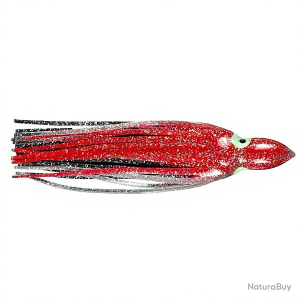 Leurre souple FLASHMER octopus 6cm rouge paillet�