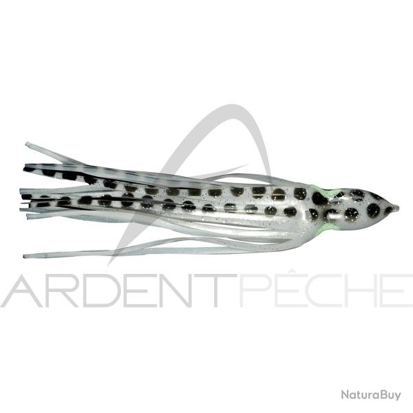 Leurre souple FLASHMER octopus �caill� noir 17cm