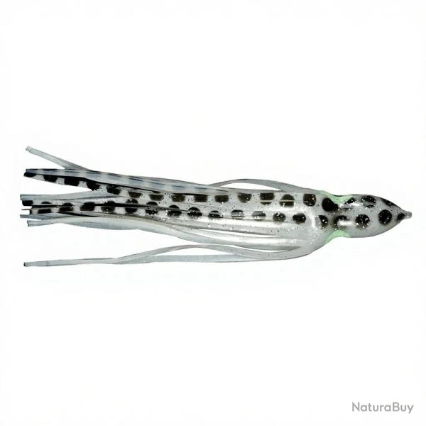 Leurre souple FLASHMER octopus 6cm �caill� noir