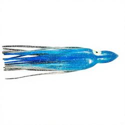 Leurre souple FLASHMER octopus 6cm bleu paillet&eacute;