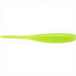 Leurre souple KEITECH Shad impact 3 026 Clear chartreuse glow