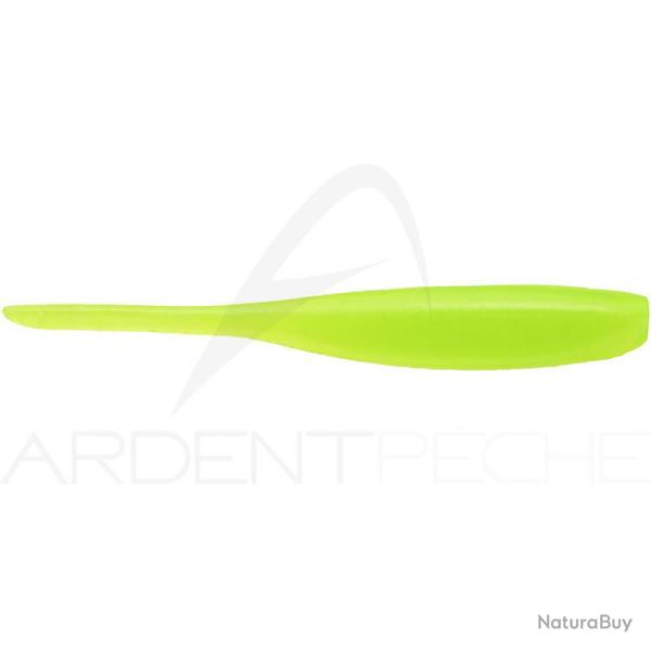 Leurre souple KEITECH Shad impact 3 026 Clear chartreuse glow