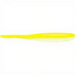Leurre souple KEITECH Shad impact 3 S14 White chartreuse