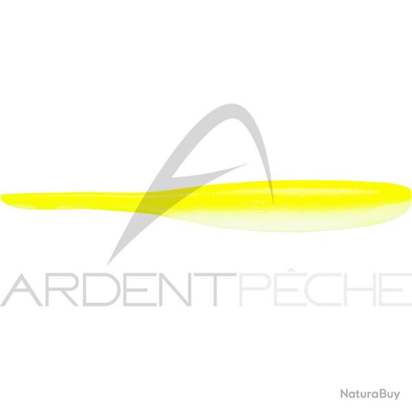 Leurre souple KEITECH Shad impact 3 S14 White chartreuse