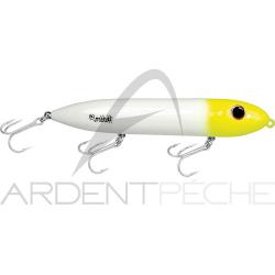 Poisson nageur HEDDON Super spook Blanc/T&ecirc;te jaune 621