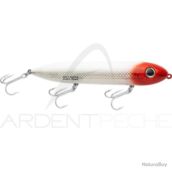 Poisson nageur HEDDON Super spook Blanc/T�te rouge 08RH
