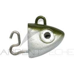 T&ecirc;te plomb&eacute;e FIIISH Black minnow 90 Search 8g Kaki - BM625 - x2