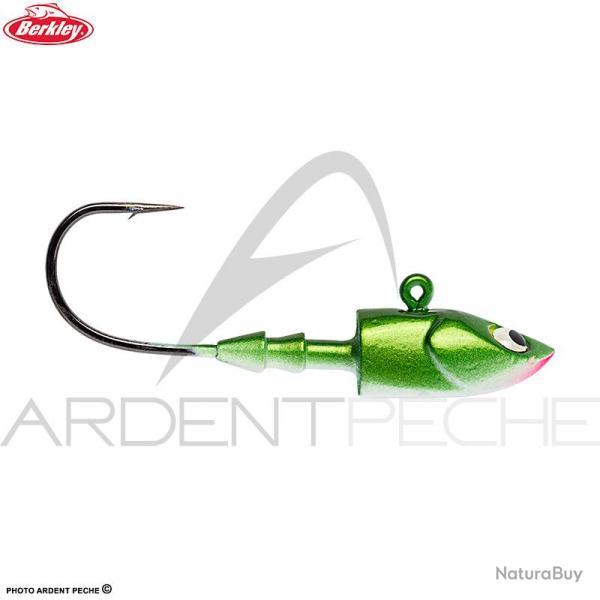 T�te plomb�e BERKLEY Deep jig head olive pearl 7g