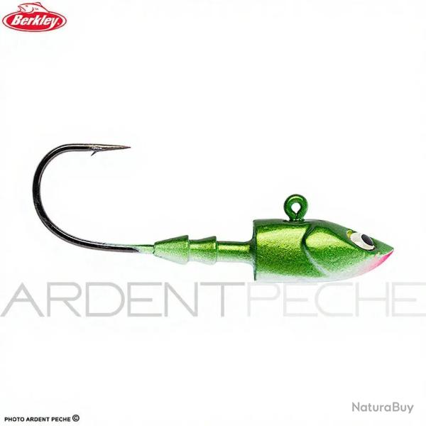 T�te plomb�e BERKLEY Deep jig head olive pearl 21g