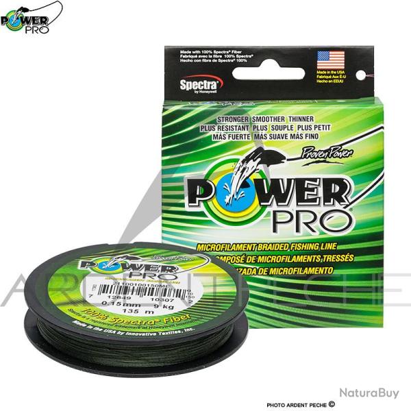 Tresse POWER PRO Verte 135m � 0.36mm