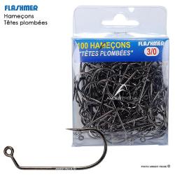 Hameçon têtes plombées FLASHMER 60° HTPP x100 H5/0