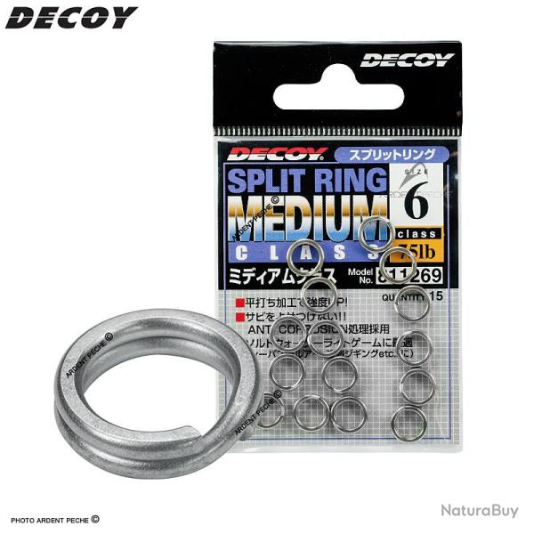 Anneaux bris�s DECOY Split ring Medium class Taille 4