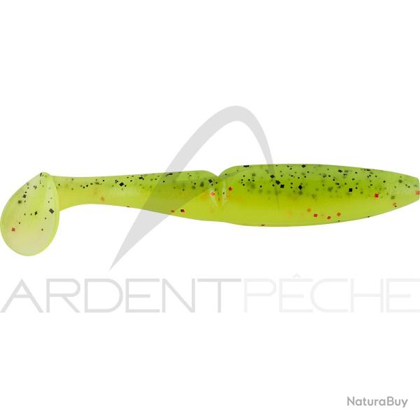 Leurre souple SAWAMURA One up shad 3 086 Apple green flakes