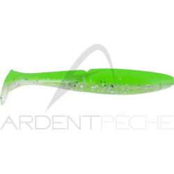 Leurre souple SAWAMURA One up shad 4 106 Green lemon glitter