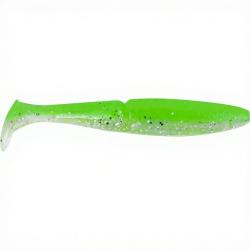 Leurre souple SAWAMURA One up shad 4 106 Green lemon glitter
