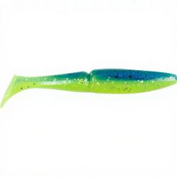 Leurre souple SAWAMURA One up shad 5 103 Blue gold glitter