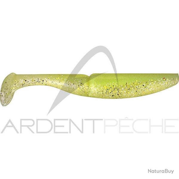 Leurre souple SAWAMURA One up shad 5 123 Clear green gold