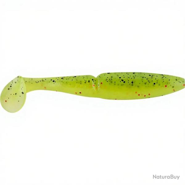 Leurre souple SAWAMURA One up shad 6 086 Apple green flakes