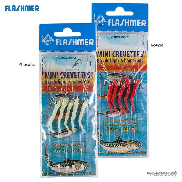 Bas de ligne Mini crevettes FLASHMER Blanc