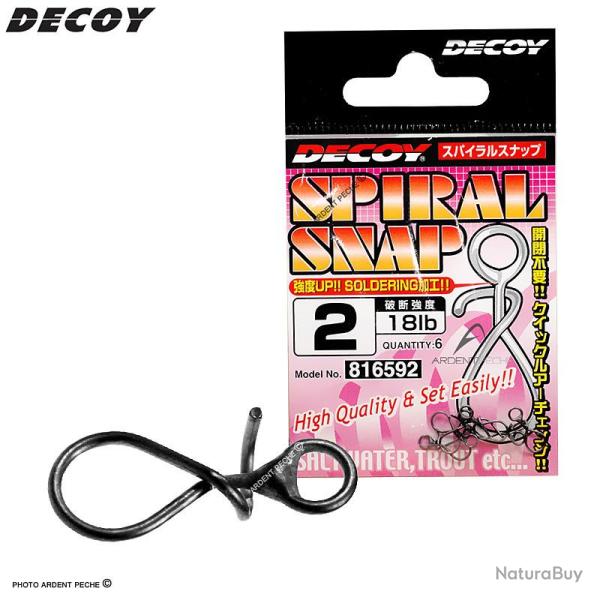 Agrafe DECOY Spiral snap n�2
