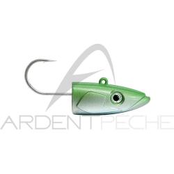 T&ecirc;te plomb&eacute;e FIIISH Crazy sand eel 150 X Deep 40g Pearl green - CSE1548 - x2
