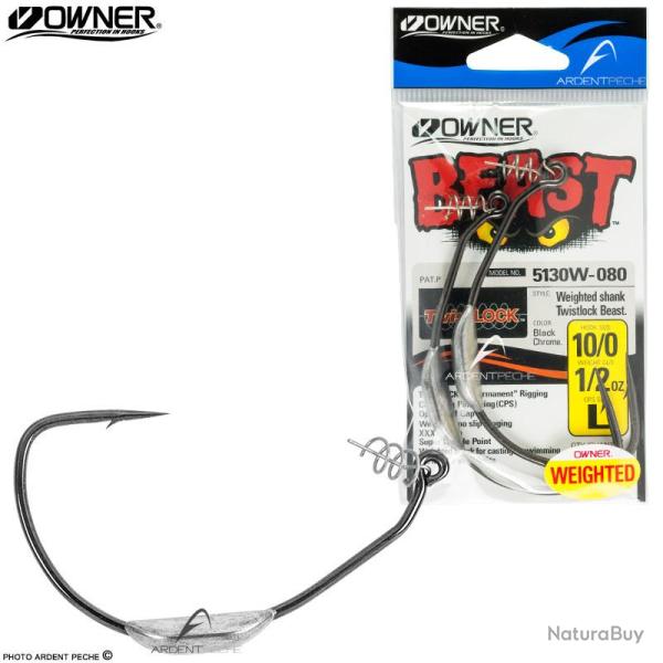 Hame�on texan OWNER Weighted beast 5130W H10/0