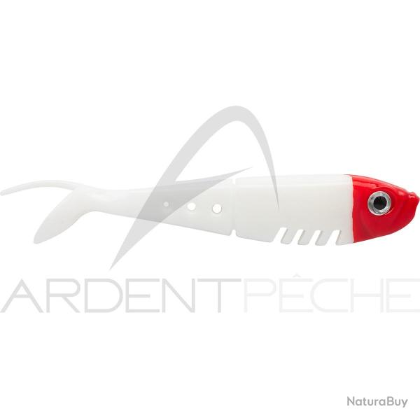 Leurre souple DELALANDE Baby buster shad 5cm x1 61 Blanc t�te rouge