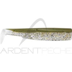 Leurre souple FIIISH Black minnow Corps 90 Kaki paillet&eacute;