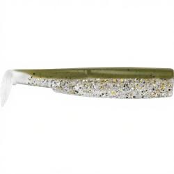Leurre souple FIIISH Black minnow Corps 90 Kaki paillet&eacute;