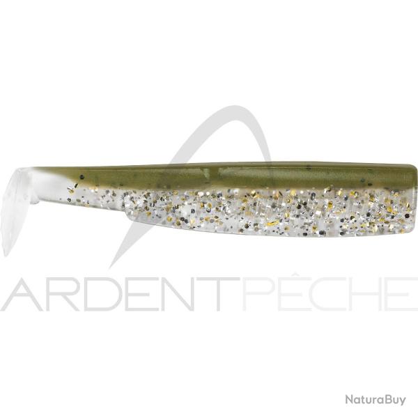 Leurre souple FIIISH Black minnow Corps 90 Kaki paillet�