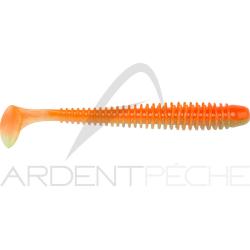 Leurre souple KEITECH Swing impact slim 4 S07 Chartreuse orange