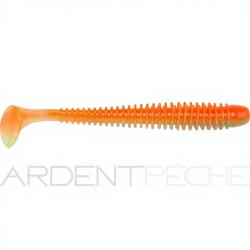Leurre souple KEITECH Swing impact slim 4 S07 Chartreuse orange