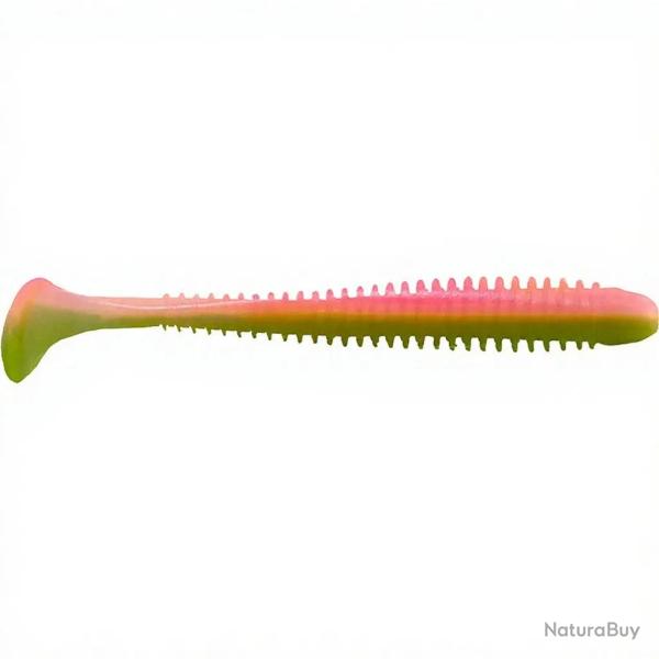 Leurre souple KEITECH Swing impact slim 4 S22 Pink chartreuse