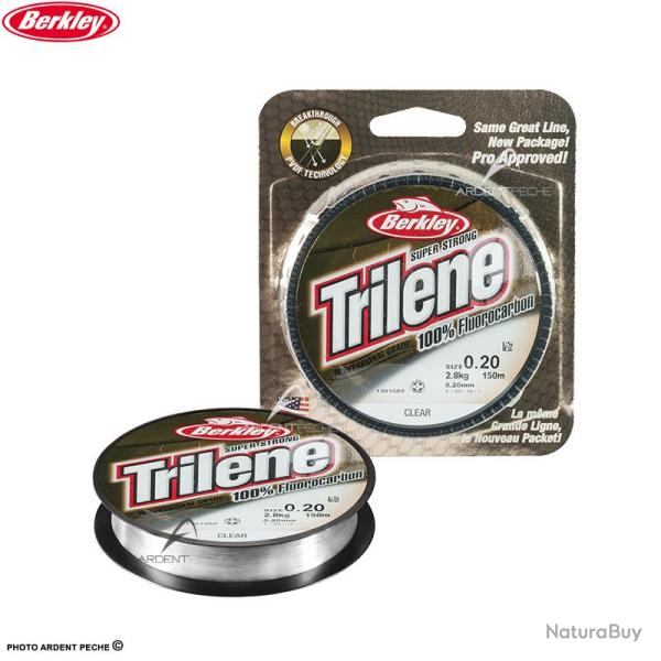 Fils fluorocarbone BERKLEY Trilene clear 50m � 0.18mm
