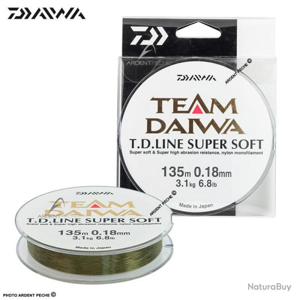 Fils nylon DAIWA Team daiwa line super soft 135m � 0.18mm