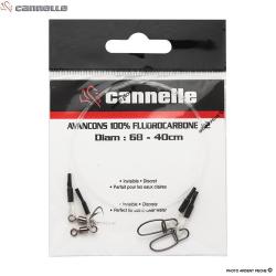 Bas de ligne CANNELLE Fluorocarbone 40cm Ø 0.81mm