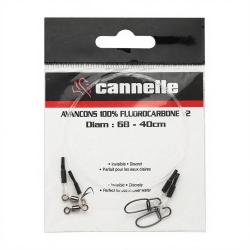 Bas de ligne CANNELLE Fluorocarbone 40cm &Oslash; 0.81mm