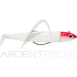 Leurre souple FIIISH Black minnow combo 70 Off shore / 6g / Blanc/T&ecirc;te Rouge - BM494
