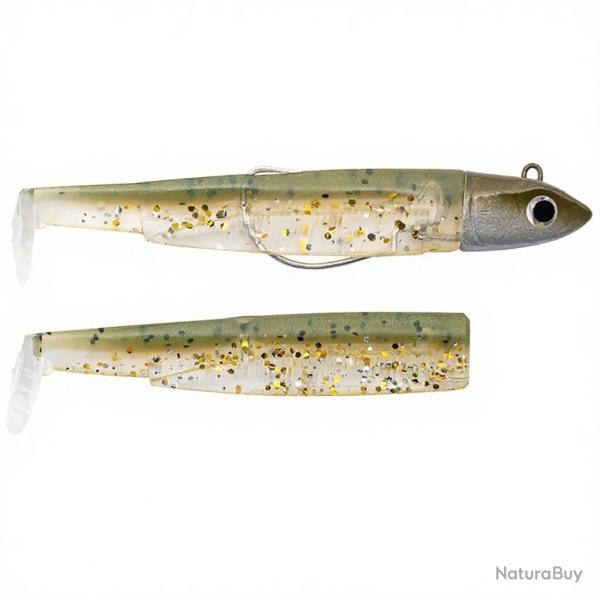 Leurre souple FIIISH Black minnow combo 90 Off shore / 10g / Khaki glitter - BM3138