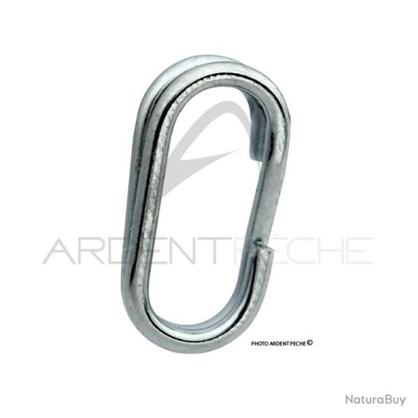 Anneaux bris�s W X2 fine oval acier zingu� x10 taille 8